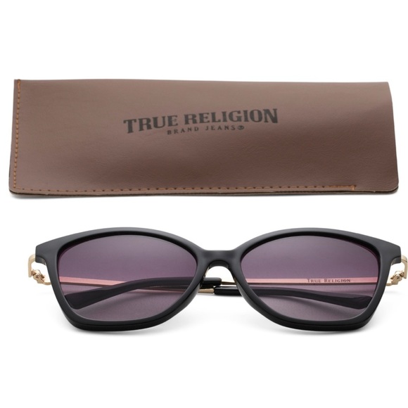 TRUE RELIGION Cat Eye Oversized  Sunglasses - Picture 3 of 9